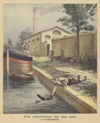 Een zesjarige redder in Valenciennes